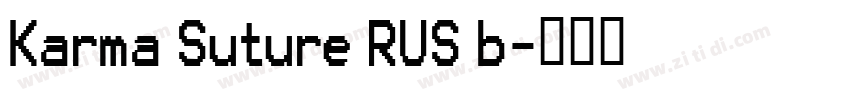 Karma Suture RUS b字体转换